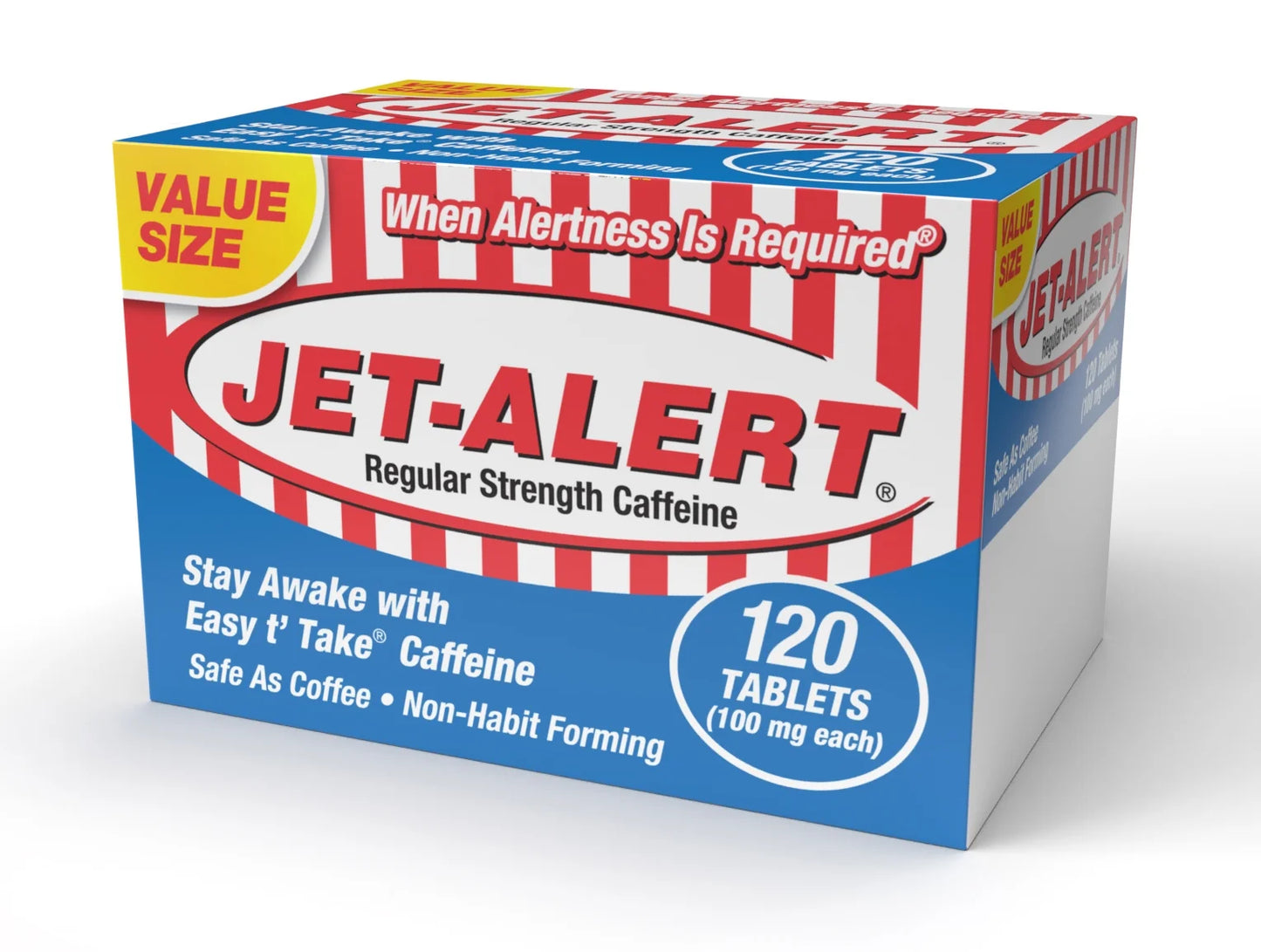 (2 Pack) Regular Strength Caffeine, Restore Mental Alertness, 100Mg, 120 Ct