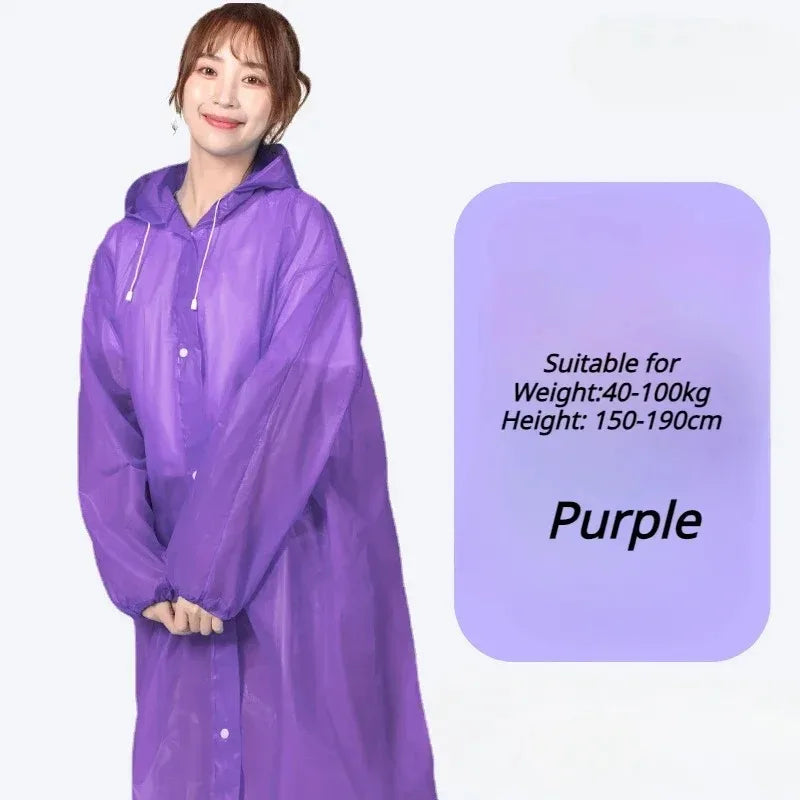 Adult Raincoat Non Disposable Thickened Outdoor Travel Climbing Waterproof Rain Gear Universal One Piece Raincoat