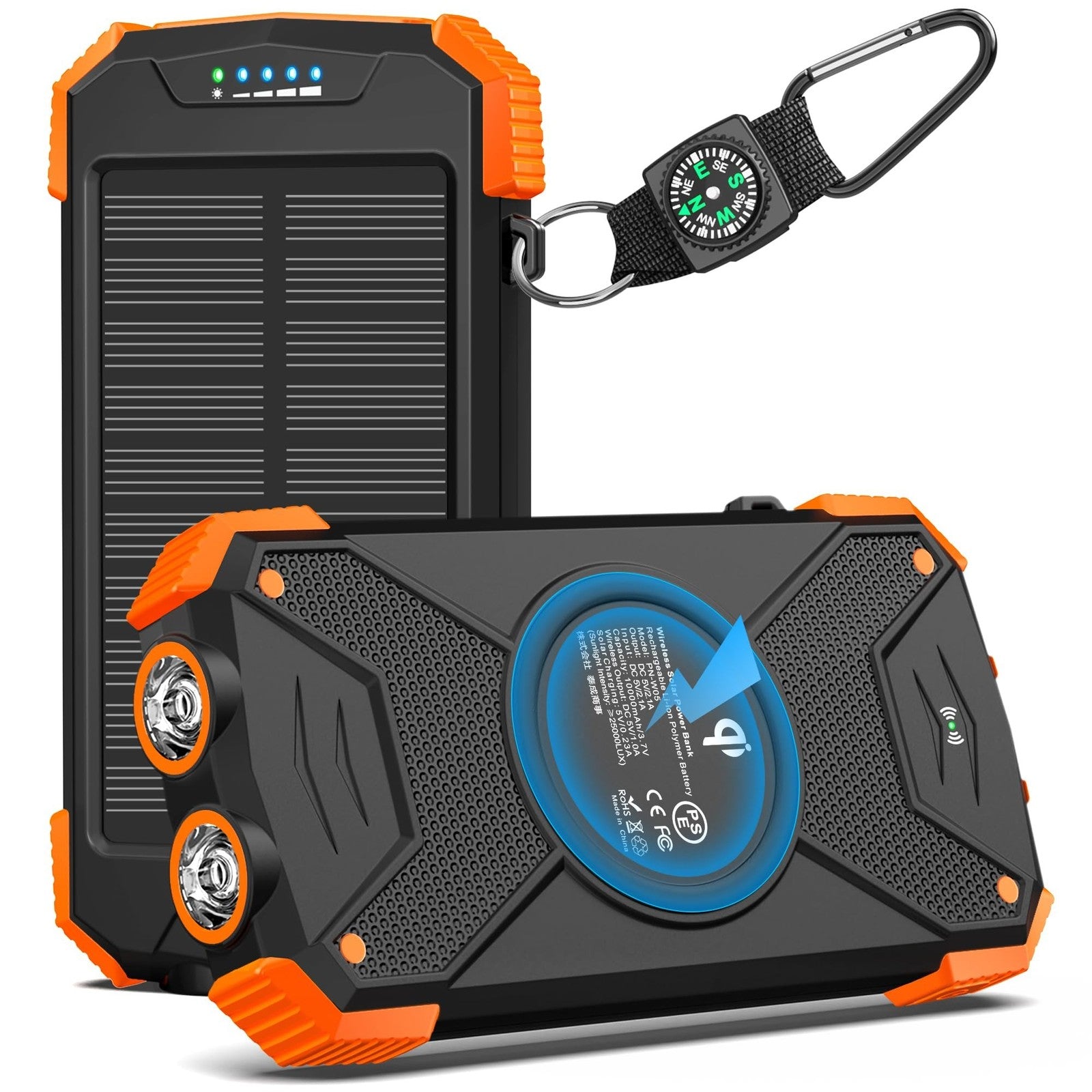BLAVOR Solar Charger Power Bank 10,000Mah, Portable Wireless Charger, 20W Fas...