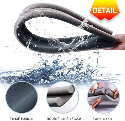 Under Door Draft Stopper 37 Inch Cuttable and Washable,Twin Door Draft Stopper,Energy Saving Door Weather Stripping Reduce Noise Window Breeze Blocker Adjustable Door Sweeps