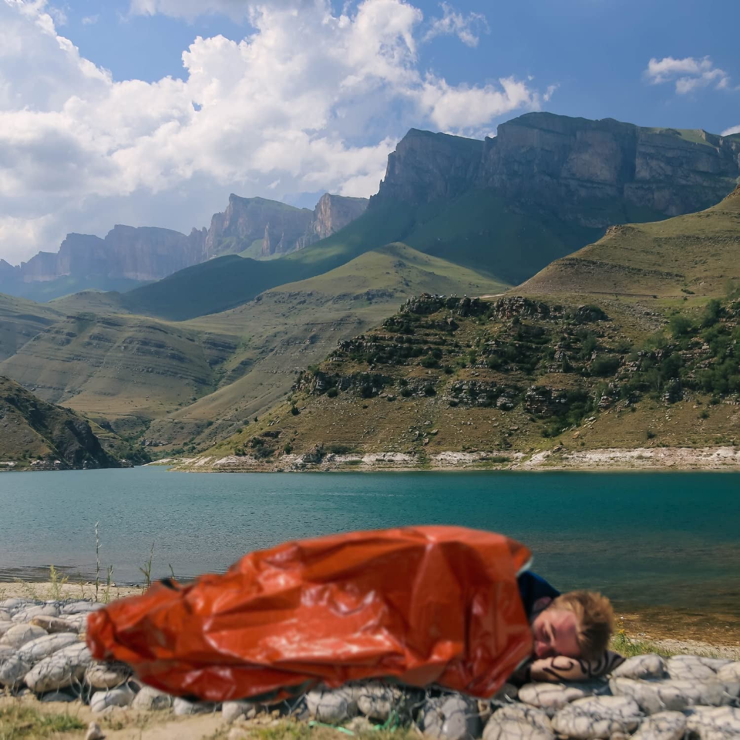 Emergency Sleeping Bag 2-Pack, Survival Bivy Sack, Portable Thermal Blanket