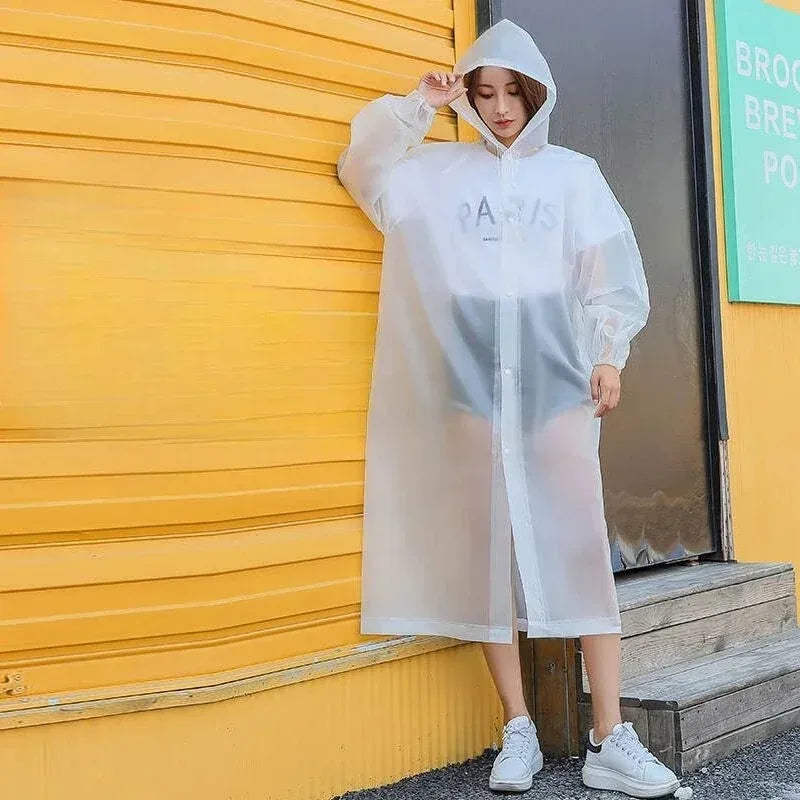 Adult Raincoat Non Disposable Thickened Outdoor Travel Climbing Waterproof Rain Gear Universal One Piece Raincoat