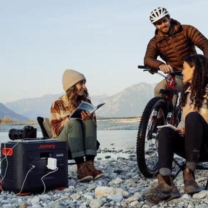 3000W Output/6000W Peak Portable Solar Power Station Explorer 2000 plus Push Start Battery Generator for Outdoors Home