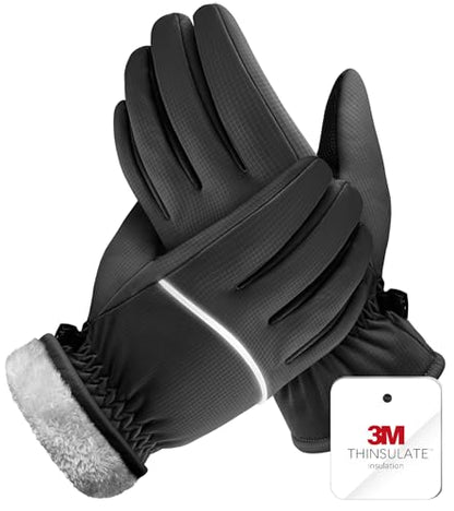 Black gloves with 3M Thinsulate label 