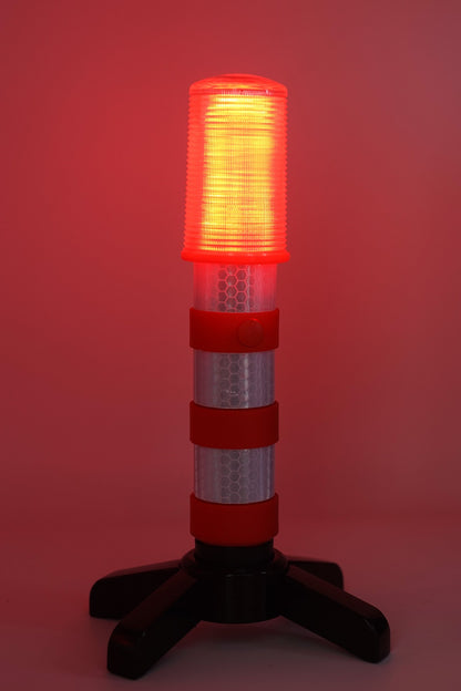 Led Road Flares Emergency Lights 2 Pack - Emergency Roadside Lights with Magnetic Base and Stand for Car Marine Vehicles Trucks - Comes in Solid Storage Case - Beacon Safety Strobe Light Warning Alert