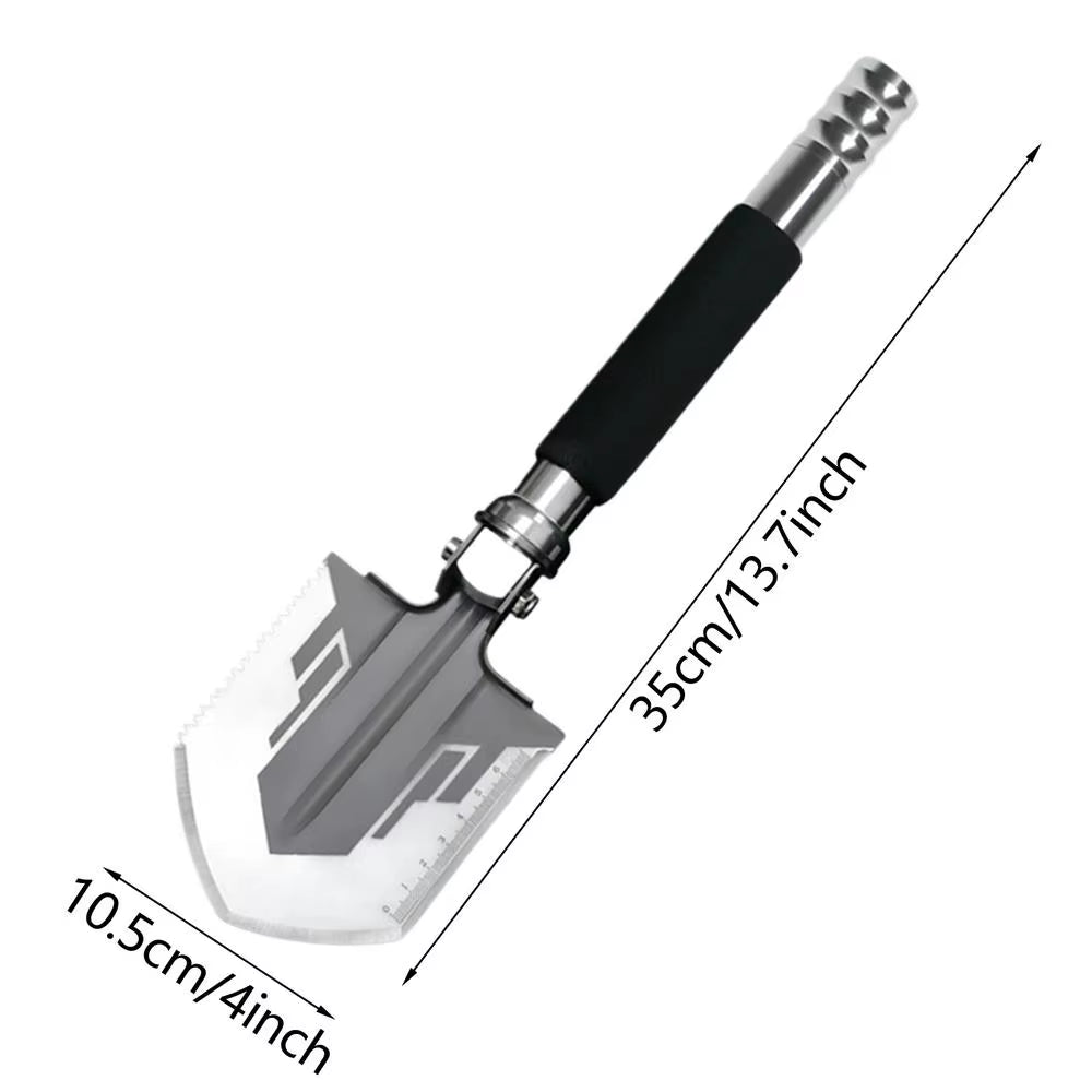 Survival Shovel Multitool Folding Survival Shovel and Camping Axe with Compass Heavy Duty Multitool Survival Gear for Outdoor