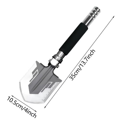Survival Shovel Multitool Folding Survival Shovel and Camping Axe with Compass Heavy Duty Multitool Survival Gear for Outdoor