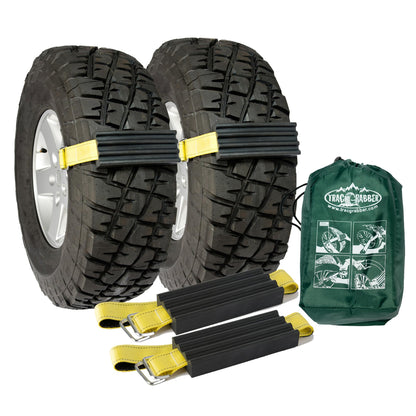 Emergency tire traction straps for snow, mud & sand recovery kit for cars 
