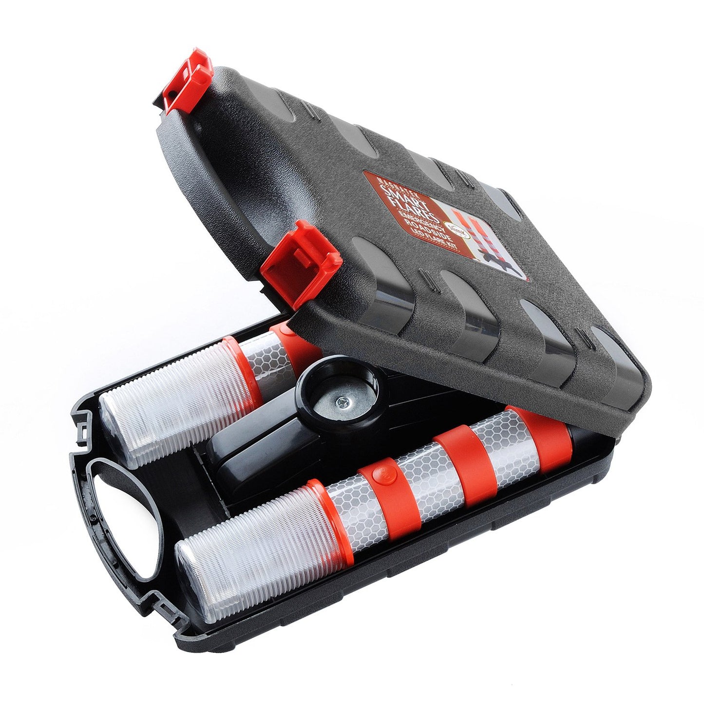 Led Road Flares Emergency Lights 2 Pack - Emergency Roadside Lights with Magnetic Base and Stand for Car Marine Vehicles Trucks - Comes in Solid Storage Case - Beacon Safety Strobe Light Warning Alert