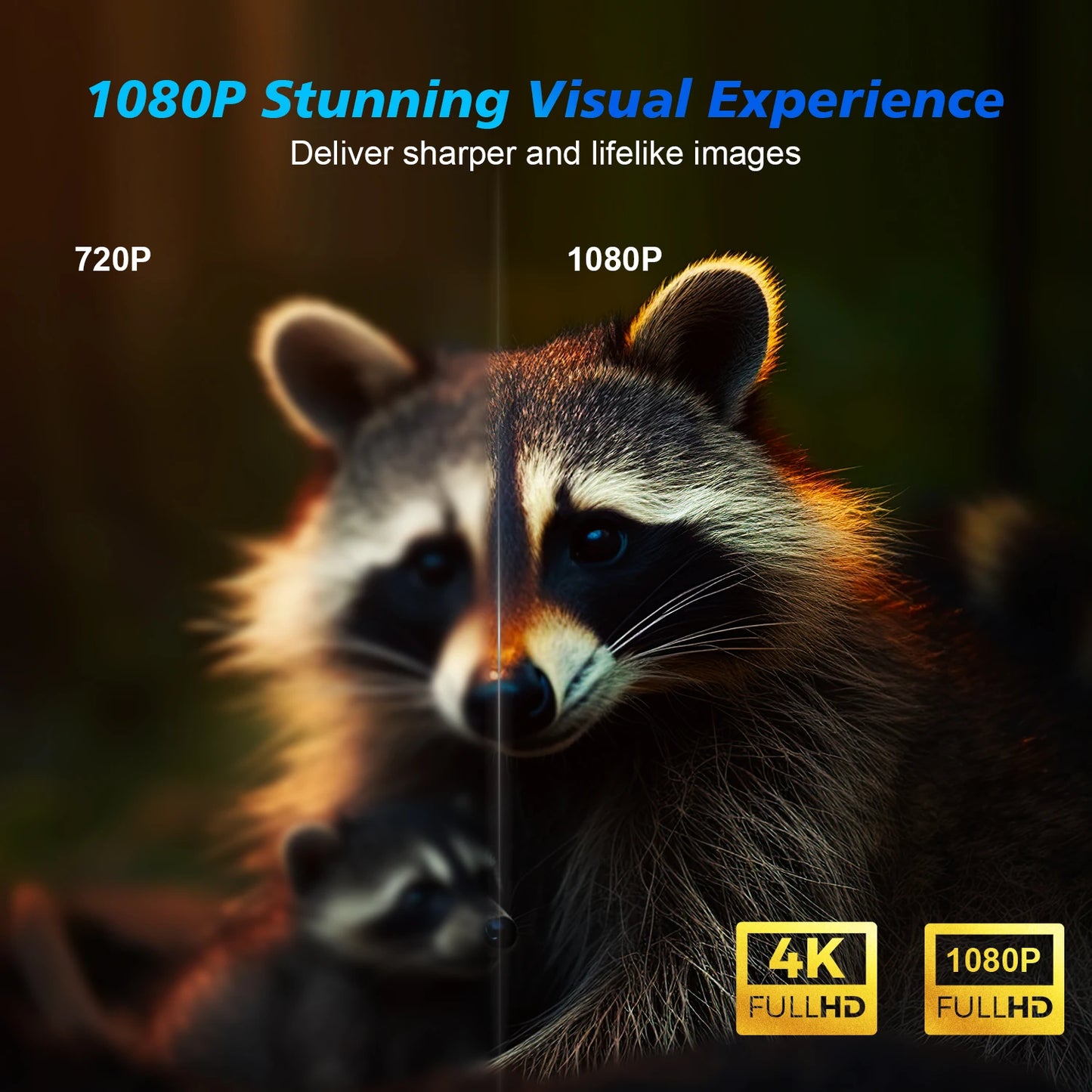 580ANSI Auto Focus Projector Android 11 4K 1080P Wifi6 Voice Control Allwinner H713 BT5.0 Home Cinema HY350 Pro