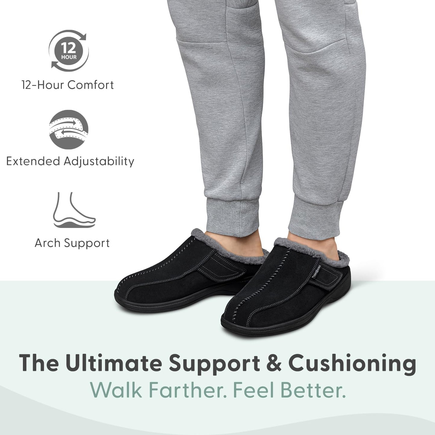 Men'S Orthopedic Clog Slipper with Arch Support Asheville