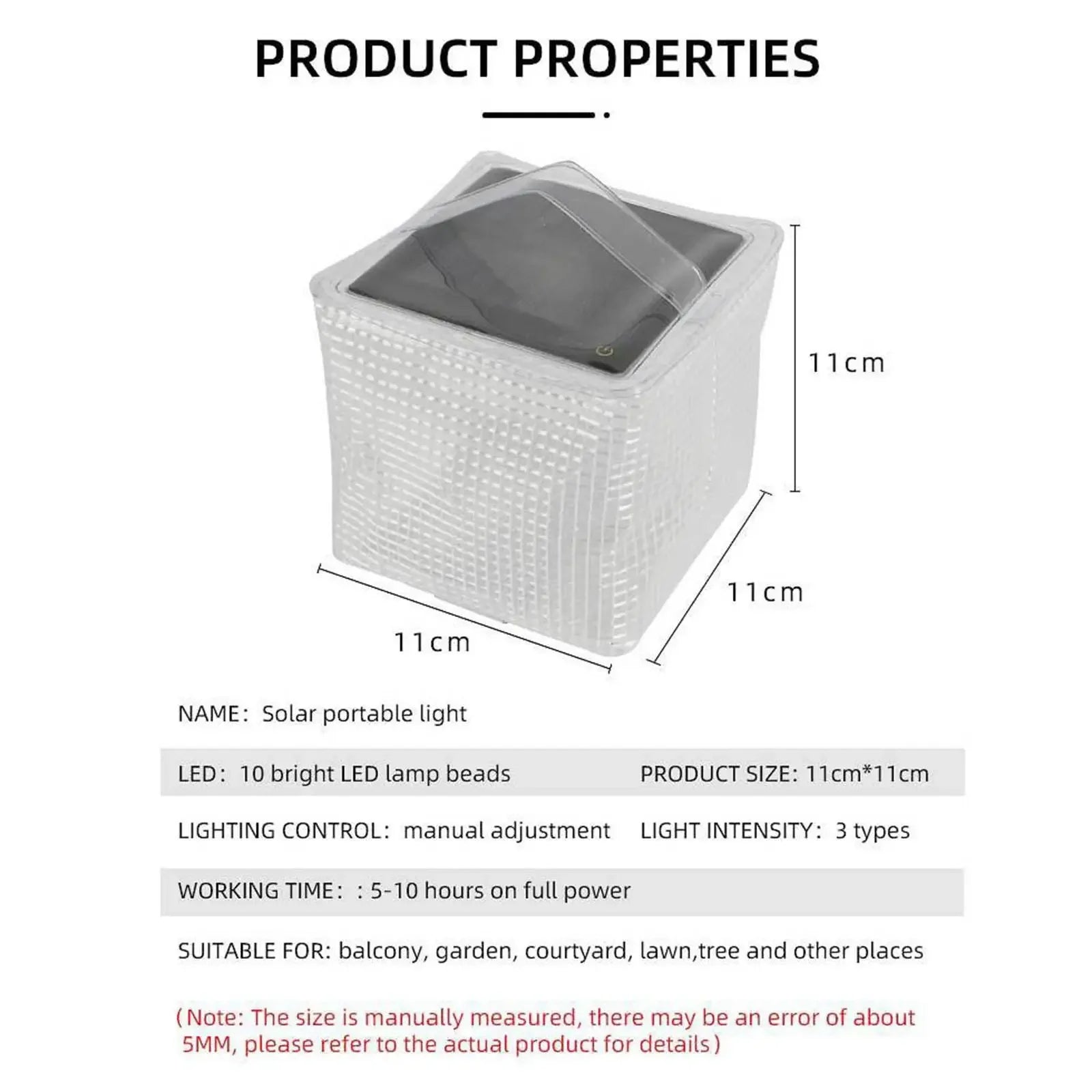 Portable Solar Camping Light Lightweight and Portable for Outdoor Adventures Garden Light