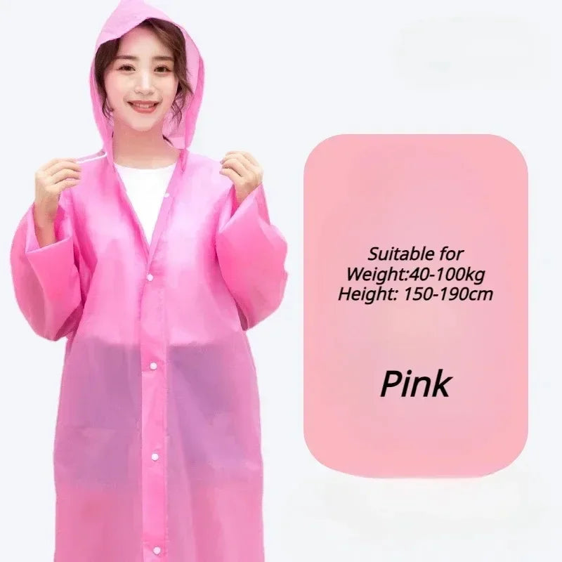 Adult Raincoat Non Disposable Thickened Outdoor Travel Climbing Waterproof Rain Gear Universal One Piece Raincoat