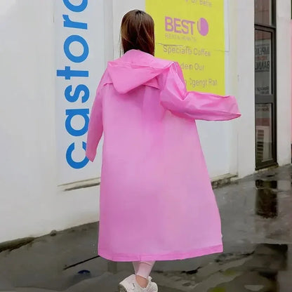 Adult Raincoat Non Disposable Thickened Outdoor Travel Climbing Waterproof Rain Gear Universal One Piece Raincoat