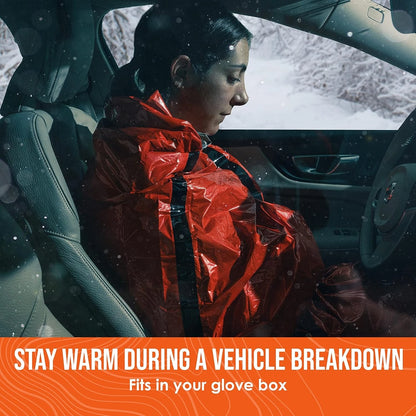 Emergency Survival Sleeping Bag Warm Bivy - Used as Emergency Bivy Bag, Survival Sleeping Bag, Mylar Emergency Blanket