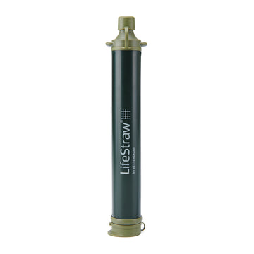 LifeStraw Personal Water Filter, green, single pack.